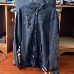 Great Vintage Hoodie with a zipper by Affliction